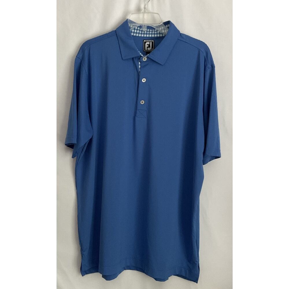 Men’s XL FootJoy Performance ProDry Fabrication Blue Golf Shirt